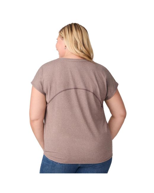 Free Country Blue Plus Size Microtech Chill B Cool Tee