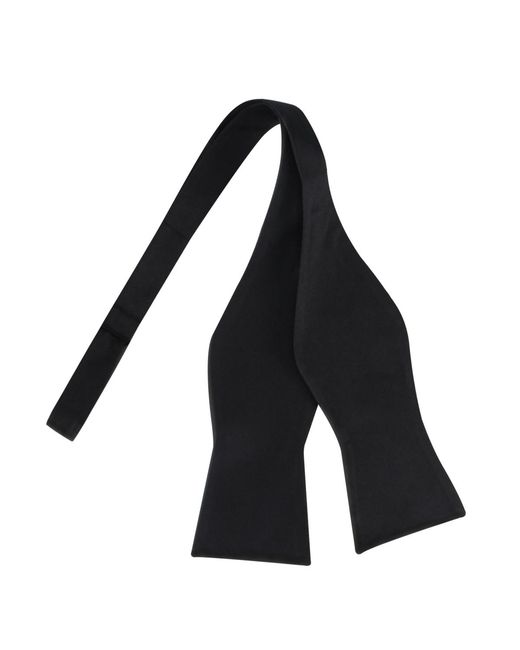 Calvin Klein Black Satin Solid Bow Tie for men