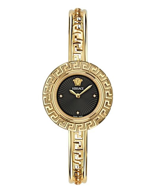 Versace Metallic La Greca Diamond Bracelet Watch