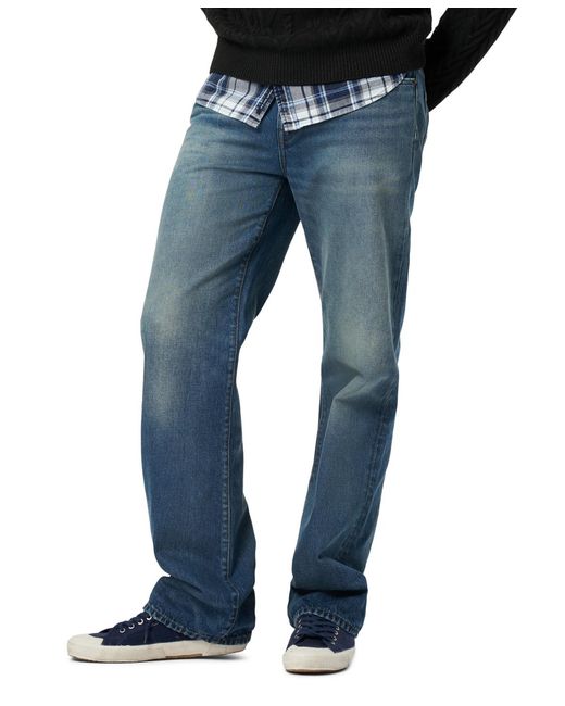 Buffalo David Bitton Easy Fit Straight Ruffer Jeans in Blue for Men | Lyst