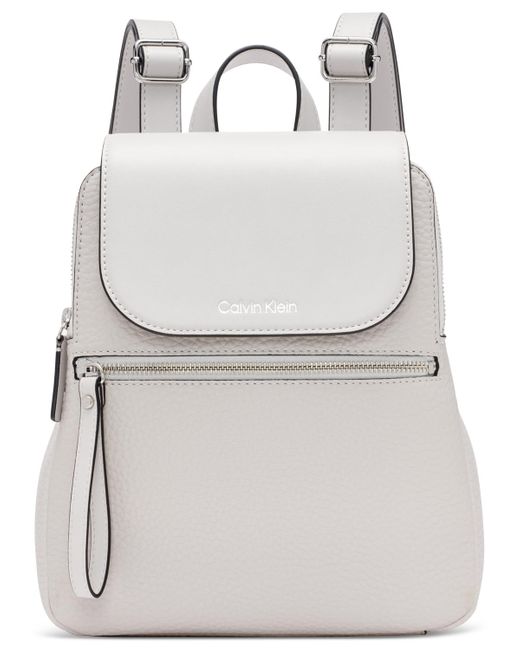 Calvin Klein Gray Garnet Triple Compartment Backpack