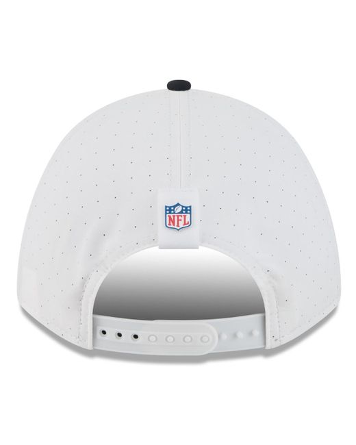 KTZ White/navy Houston Texans 2025 Nfl Training Camp A-frame 9forty Adjustable Hat for men