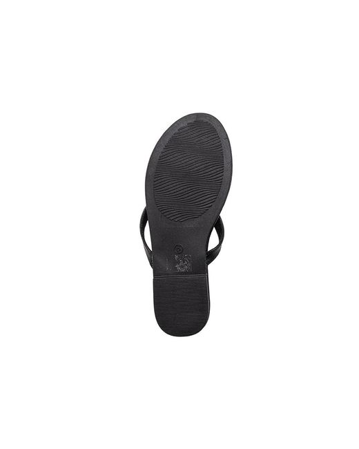 Bebe Black S Flat Sandals
