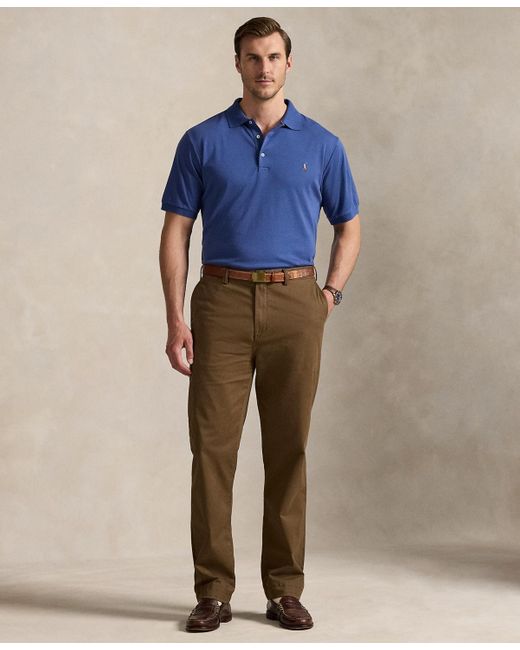 Polo Ralph Lauren Blue Big & Tall Classic Fit Soft Cotton Polo for men