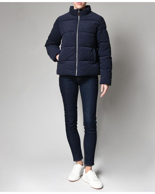 Ralph Lauren Blue Cord Puffer Jacket
