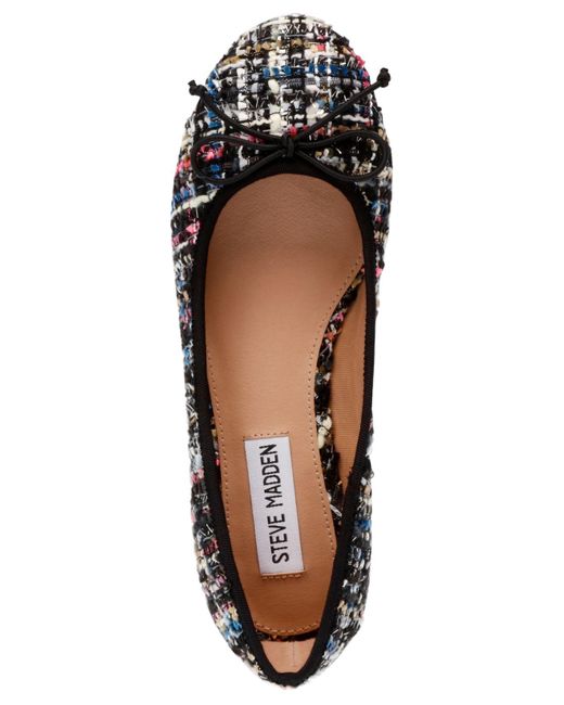 Steve Madden Cherish Blockheel Ballet Flats in Black Lyst