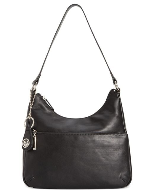 Giani Bernini Nappa Leather Hobo Bag, Created For Macy's in Black