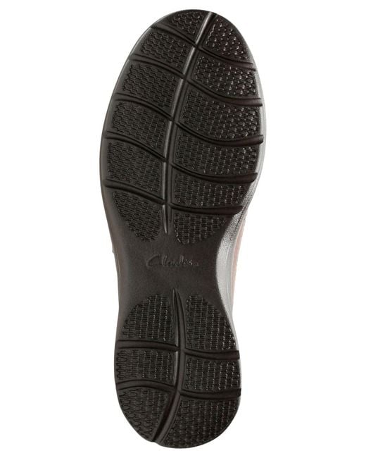 Clarks Brown Cotrell Free Leather Slip-ons for men