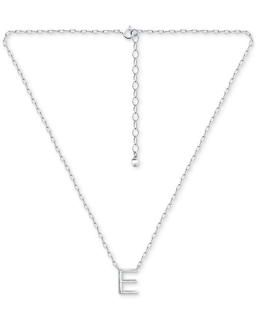 Giani Bernini Metallic Initial E Pendant Necklace