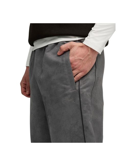 PUMA Gray T7 Relaxed Regular-fit Track Pants for men