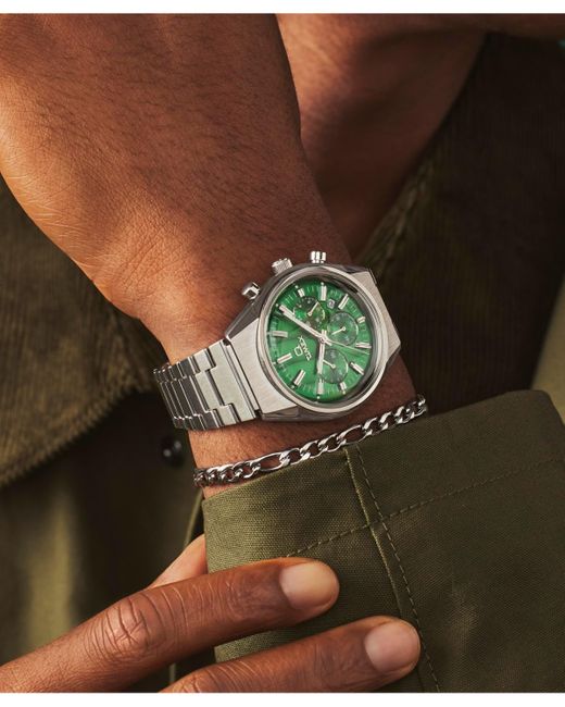 Timex Gray Analog Silver-tone Stainless Steel Watch for men