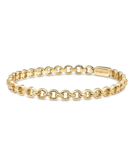 DEVATA Metallic Cable Link Bangle Bracelet