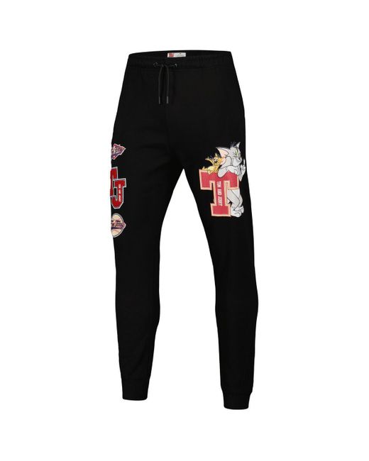 FREEZE MAX Black Tom And Jerry University jogger Pants for men