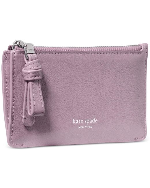 Kate Spade Purple Loop Zip Card Case