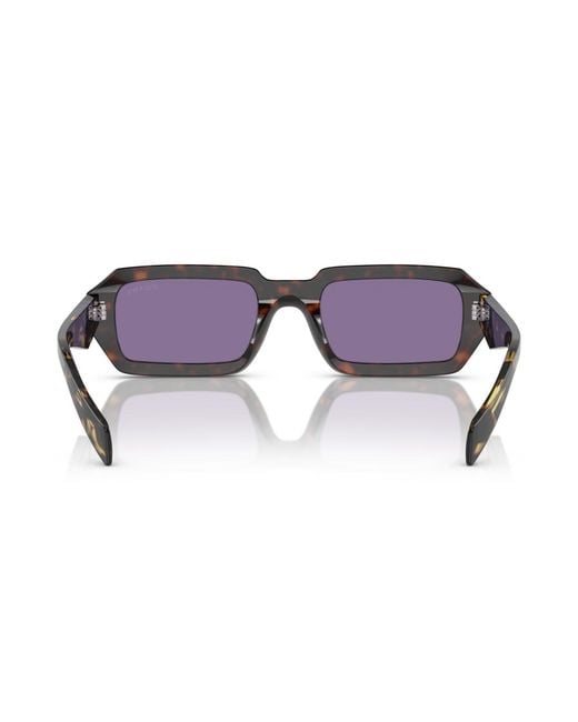 Prada Purple Symbole Geometric Sunglasses