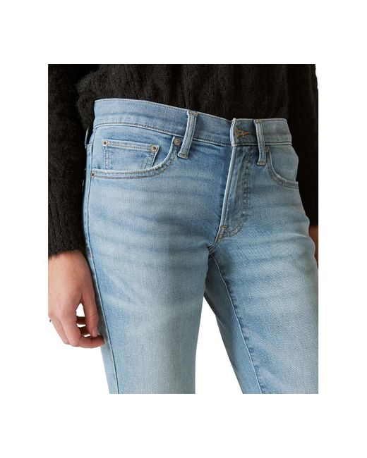 Lucky Brand Blue Sweet Crop Mid-rise Jeans