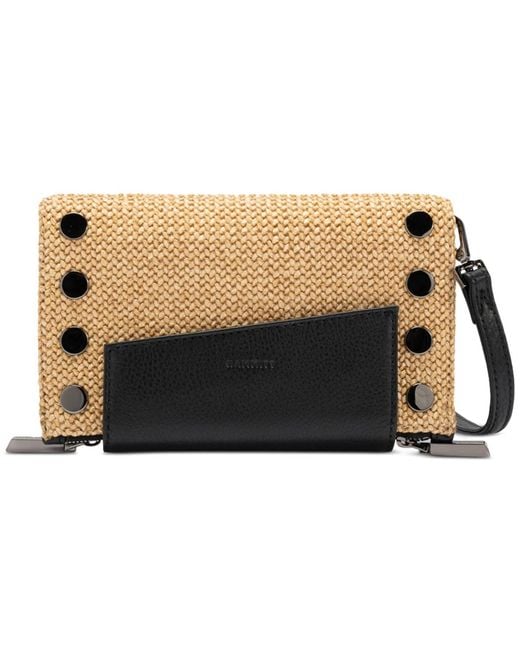 Hammitt Black Levy Raffia Crossbody