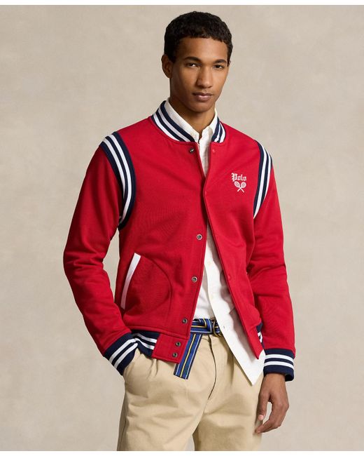 Polo Ralph Lauren Embroidered Fleece Baseball Jacket for men