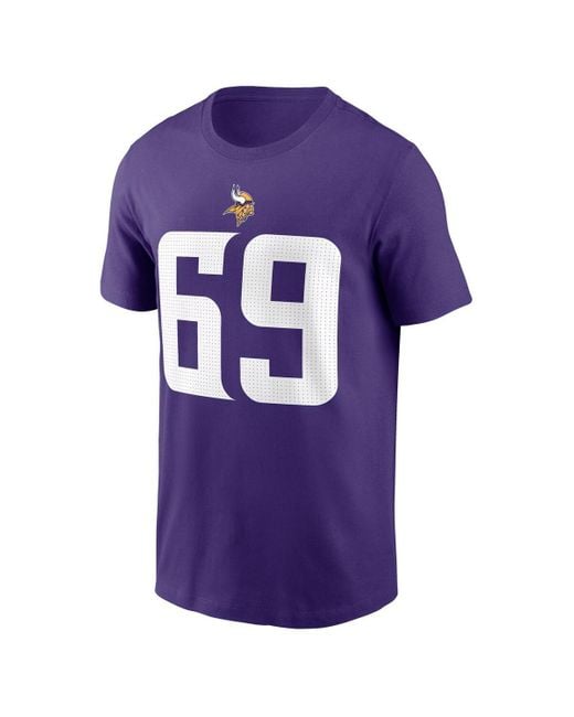 Nike Purple Jared Allen Minnesota Vikings Retired Player Name Number T-shirt