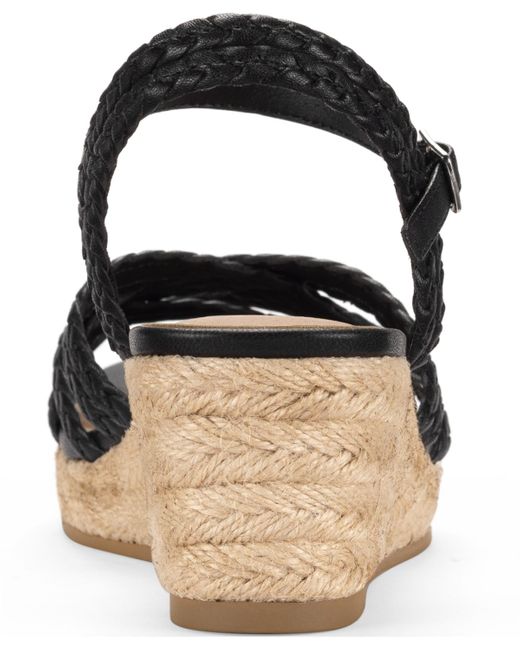 Style & Co. Black Vanaa Wedge Sandals
