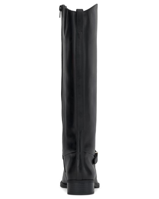 On 34th Black Firesse Knee High Riding Boots