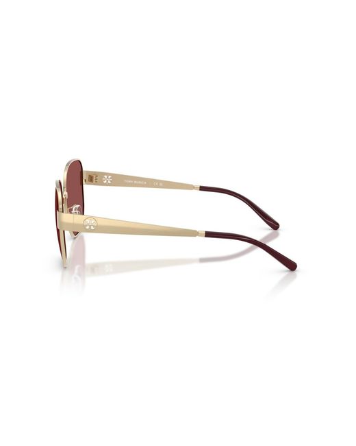 Tory Burch Brown Geometric Sunglasses