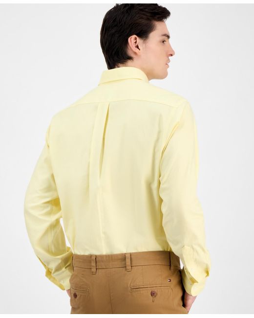 Club Room Natural Regular Fit Pinpoint Dress Shirt for men