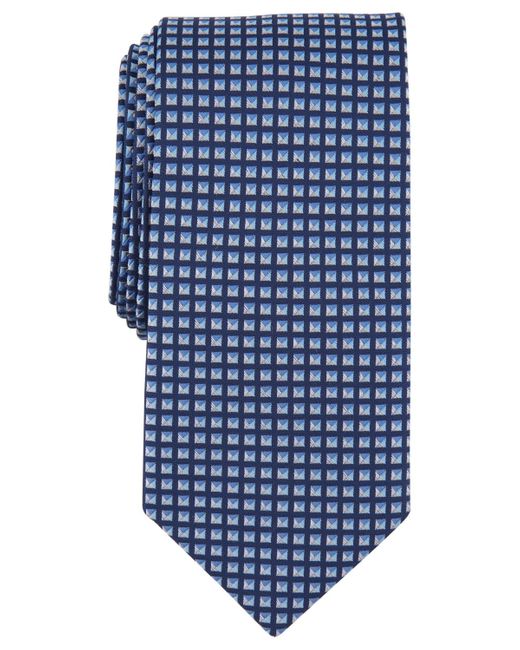 Michael Kors Blue Dobson Geo-print Tie for men
