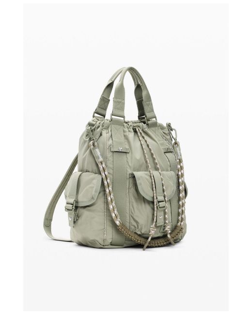 Desigual Gray Medium Multi-position Backpack
