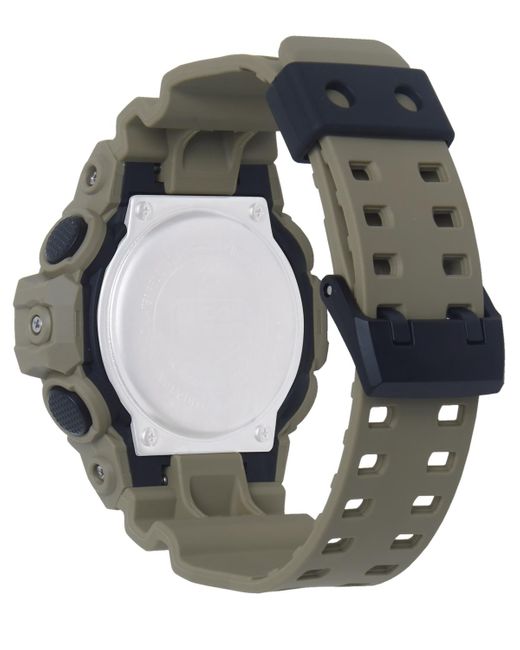 G-Shock Metallic Analog-digital Beige Resin Strap Watch 53mm for men