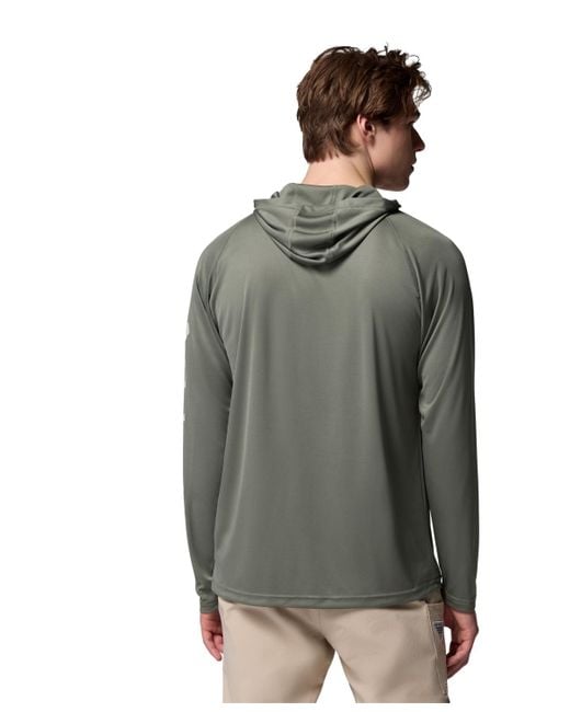 Columbia Green Terminal Tackle Long Sleeve Hoodie for men
