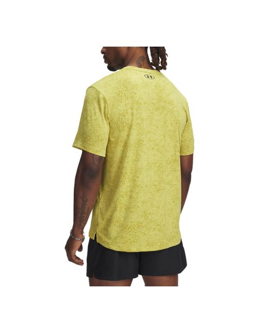 Under Armour Yellow Ua Tech Pixelate T-shirt for men