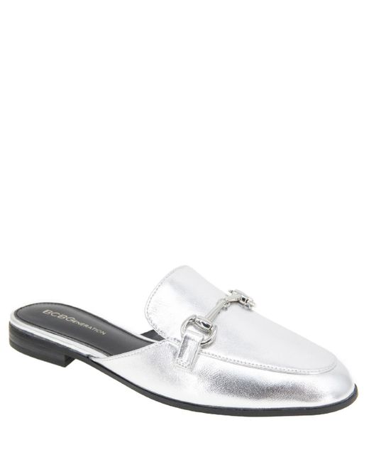 BCBGeneration White Zorie Mule Loafer