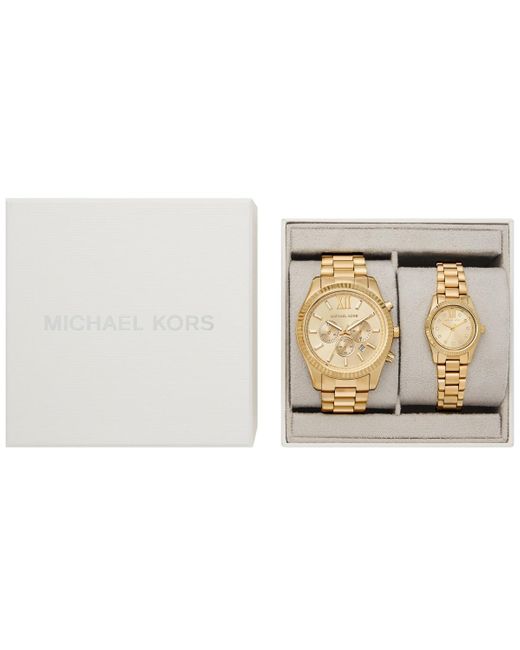 Michael Kors His And Hers Lexington Chronograph And Threehand