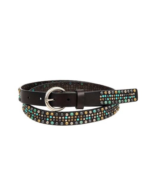 Old Trend Black Amazonite Leather Belt
