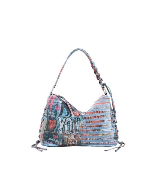 Desigual Blue Medium Denim Bag