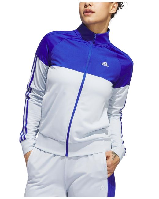 Adidas Blue Colorblocked Tricot Jacket