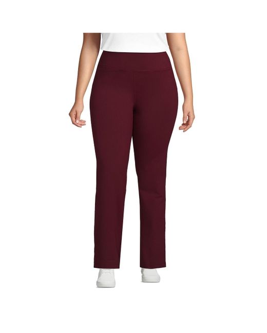 Lands' End Plus Size Active Yoga Pants in Red Lyst
