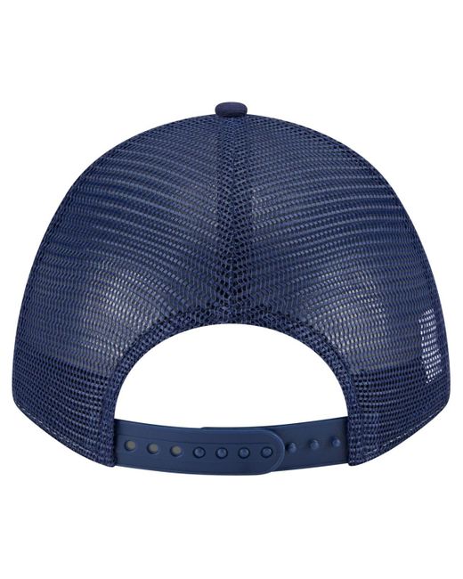 KTZ Light Blue/navy Texas Rangers 2-tone Color Pack 9forty M-crown A-frame Adjustable Hat for men