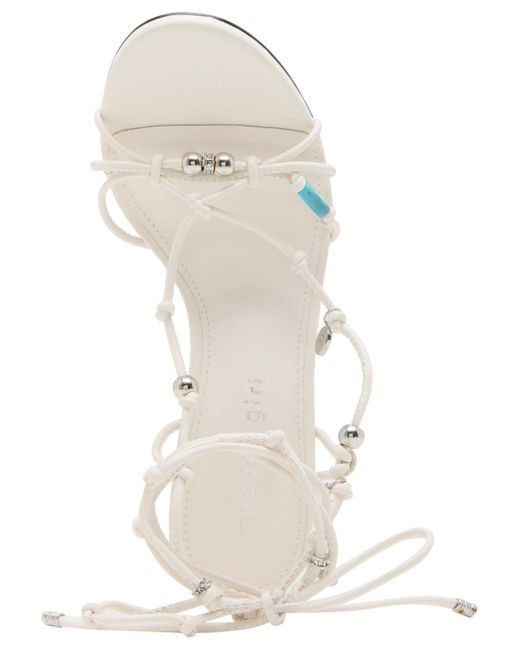 Madden Girl Vienna Strappy Lace-up Stiletto Dress Sandals in White | Lyst Madden Girl Vienna Strappy Lace-up Stiletto Dress Sandals in White | Lyst