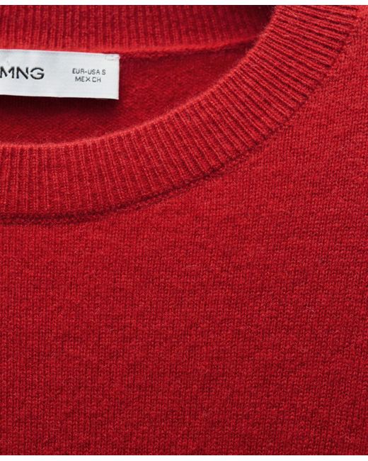 Mango Red Cashmere Sweater