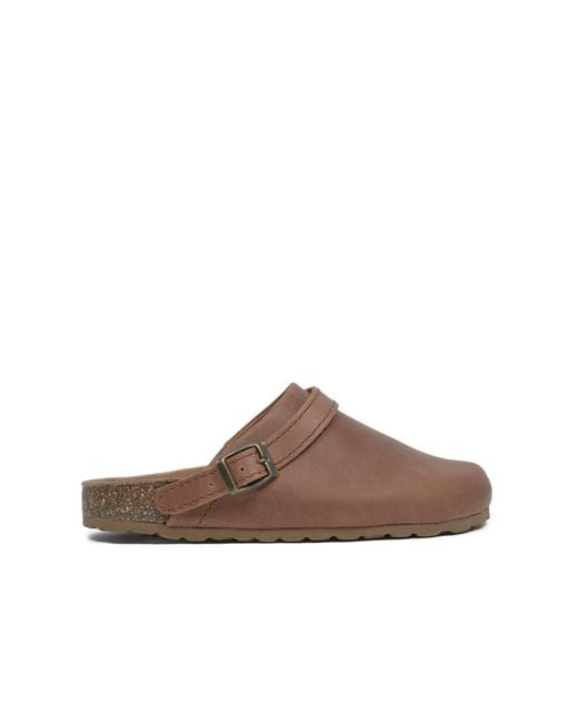 Celtic & Co. Brown Strap Detail Clog
