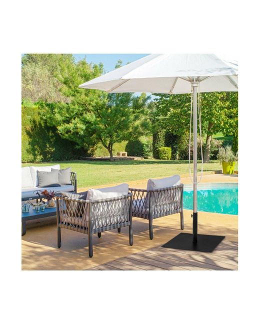 Mondawe Black 40 Lbs Square Umbrella Base Stand