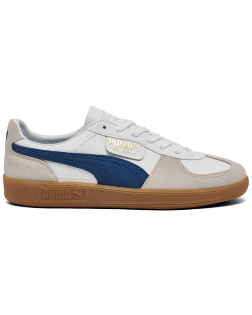 PUMA White Palermo Leather Casual Sneakers From Finish Line for men