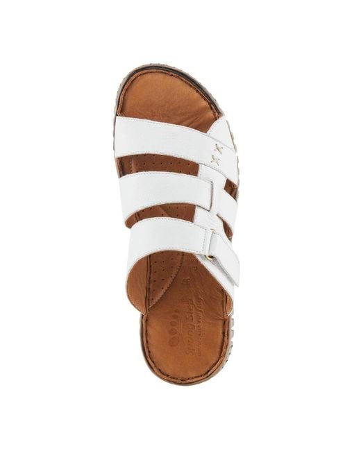 Spring Step White Olly Slides