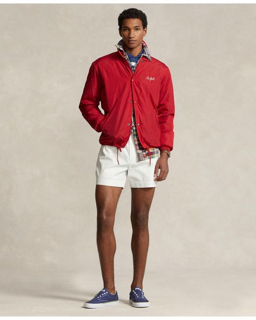 Polo Ralph Lauren Red Water-repellent Coach Jacket for men