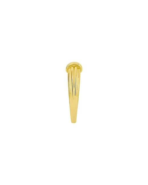 And Now This Yellow Textured Statement Ring