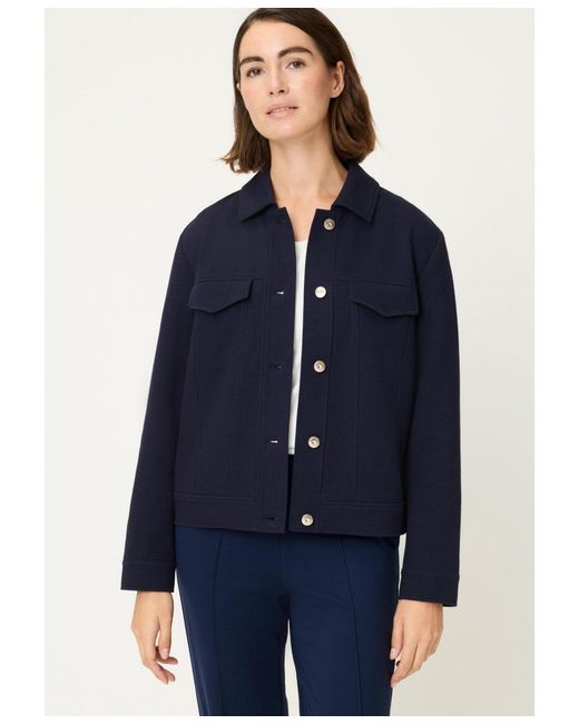 Olsen Blue Pique Jacket