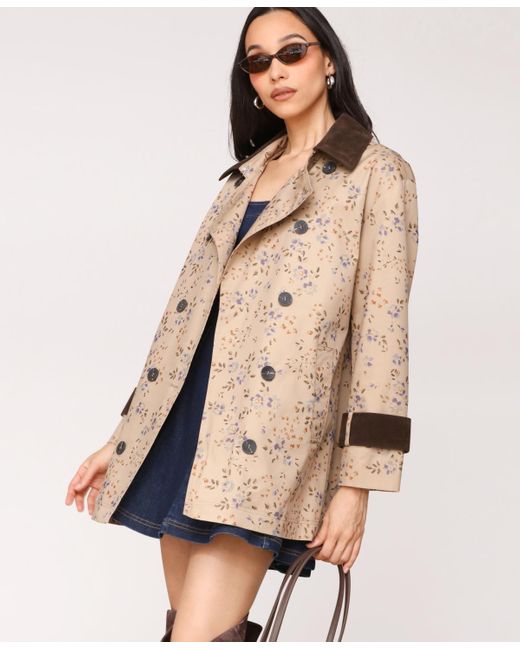 Avec Les Filles Natural Asymmetrical-double-breasted Oversized Trench Jacket