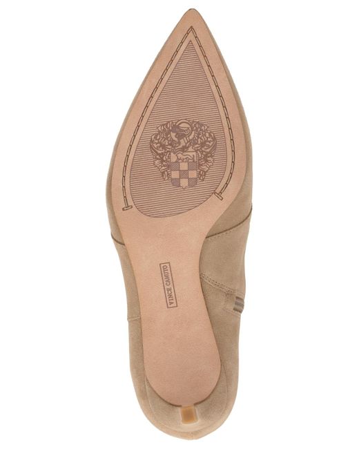 Vince Camuto Brown Kirpa Slouch Embellished Mid-heel Dress Booties